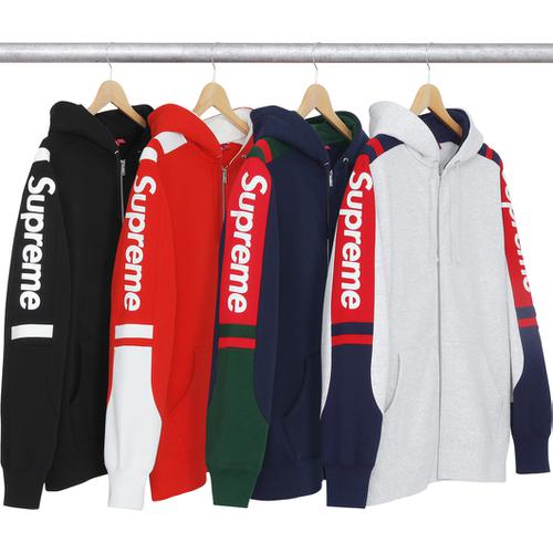 Supreme Hooded Track Zip-Up Sweat for fall winter 15 season