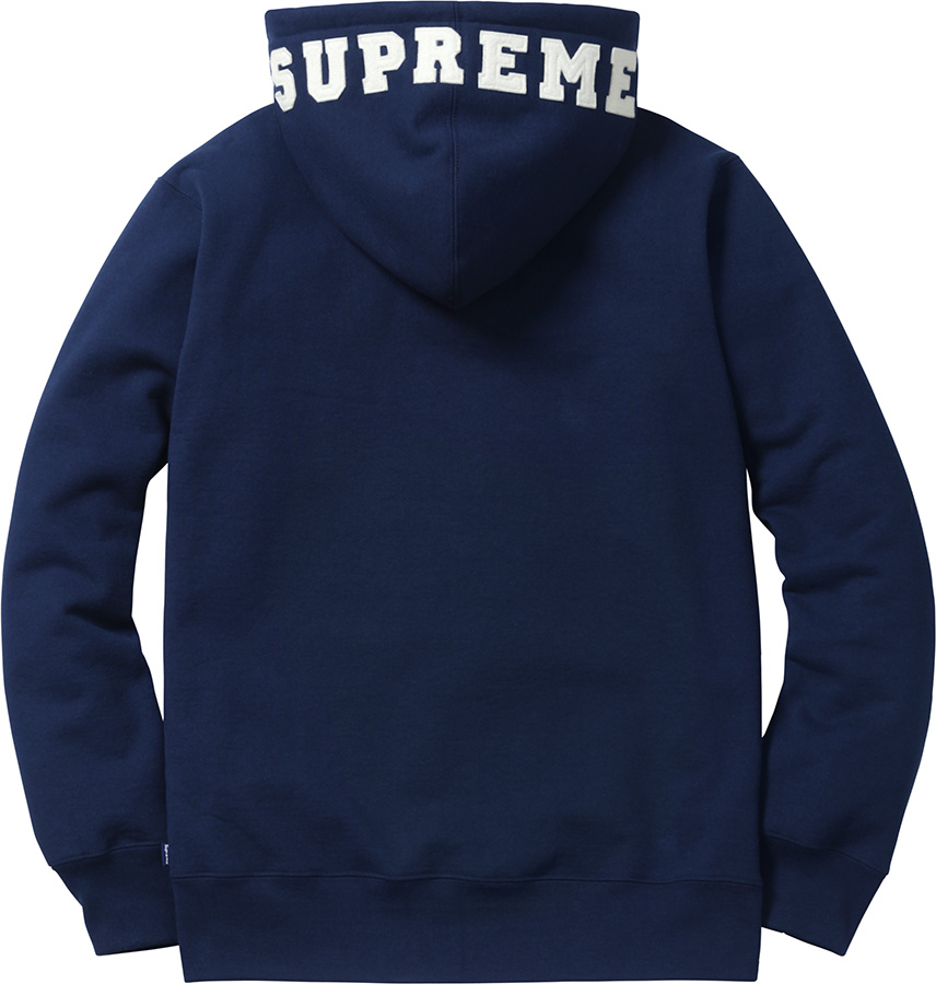 Felt Hood Logo Zip-Up Sweat - fall winter 2015 - Supreme