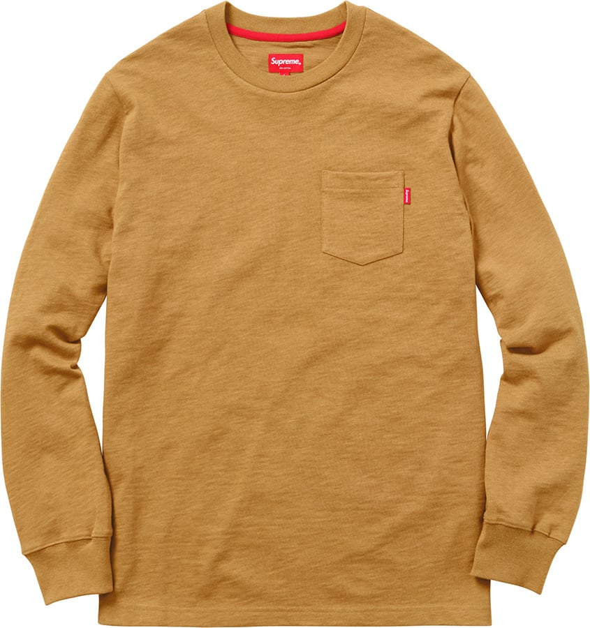 supreme l s pocket tee