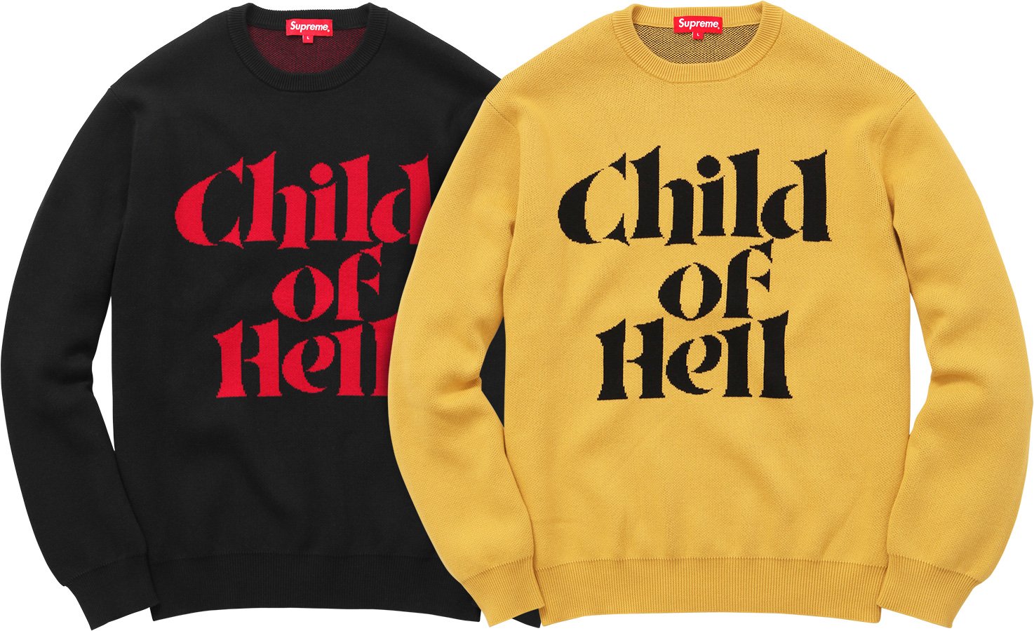 supreme child of hell ニット セーター 美品 ブラック