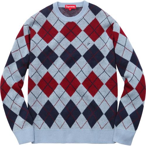 Supreme Argyle Crewneck Sweater (FW15)
