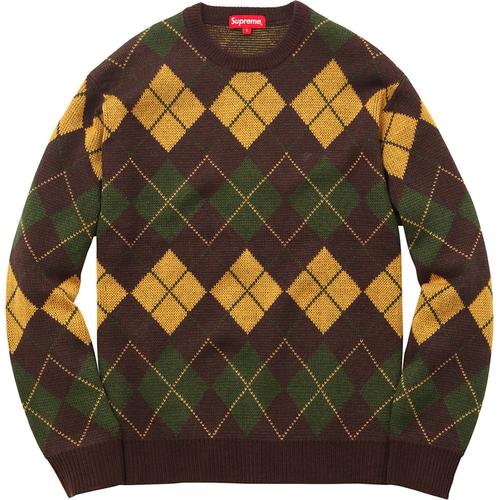 Details on Argyle Crewneck Sweater None from fall winter 2015