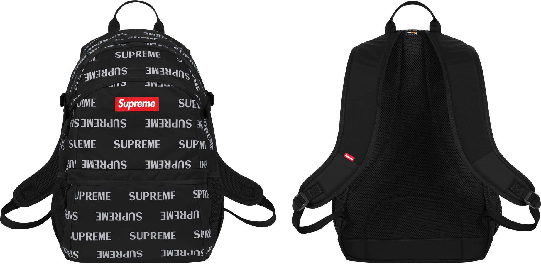 Supreme FW16 3M Reflective Repeat Blue Backpack Authentic Original Tag  Included