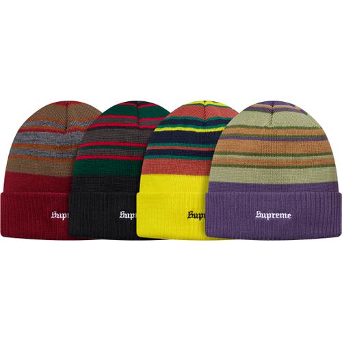 Details on Multi Stripe Beanie from fall winter 2016