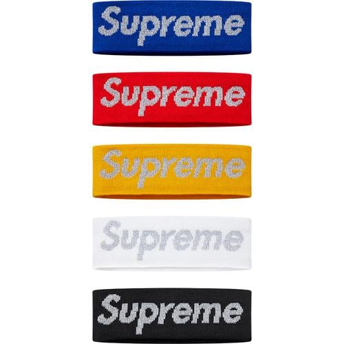 Supreme New Era Reflective Logo Headband for fall winter 16 season