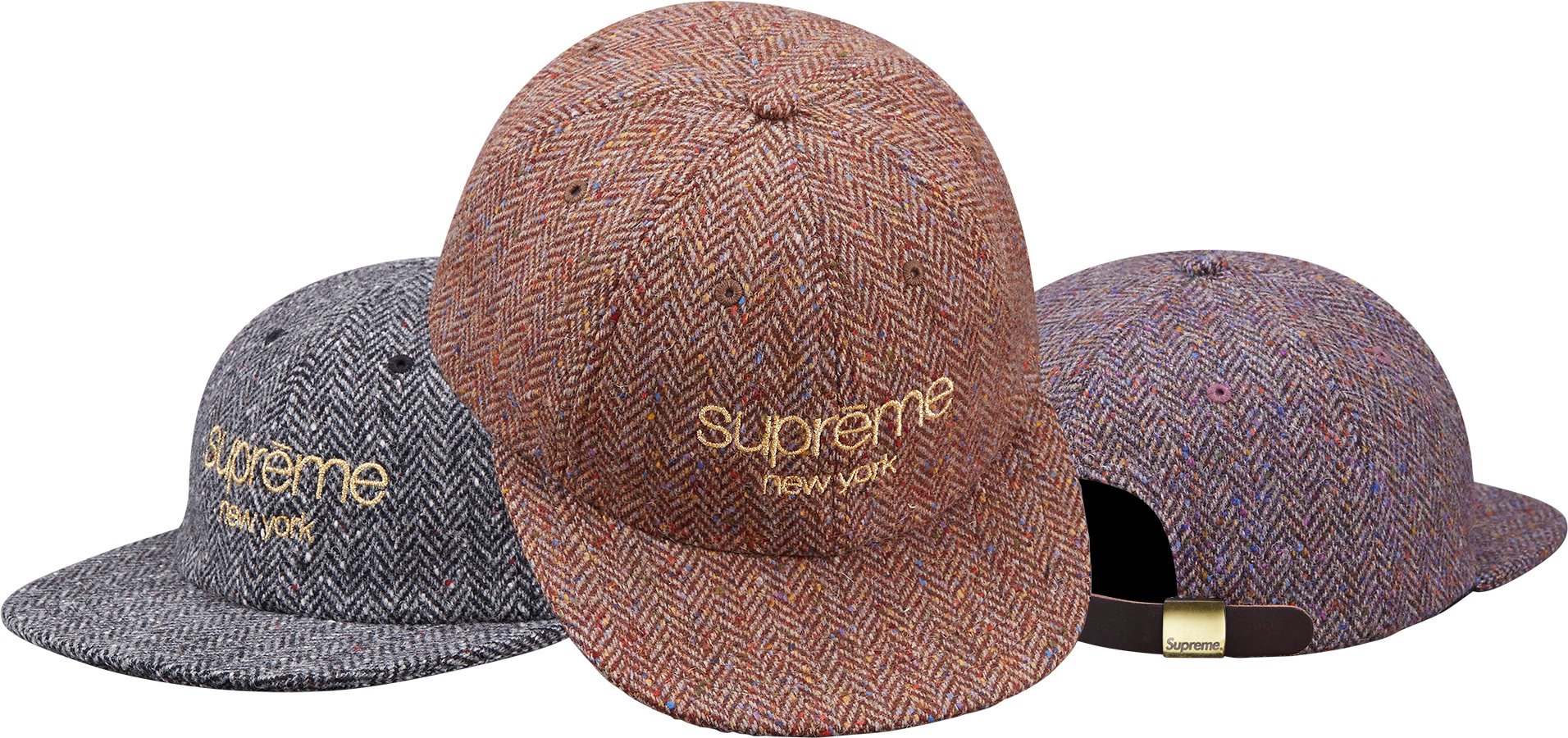 Wool Herringbone Classic Logo 6-Panel - fall winter 2016 - Supreme