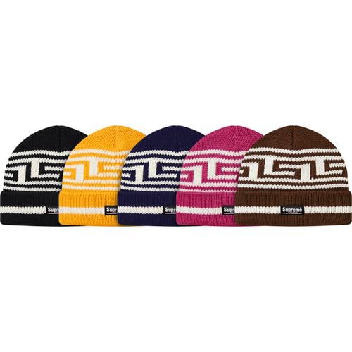 Supreme Meandros Ragg Wool Beanie for fall winter 16 season