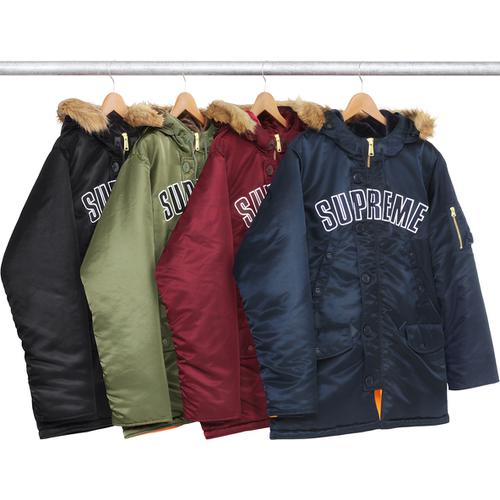 Supreme Arc Logo N-3B Parka for fall winter 16 season