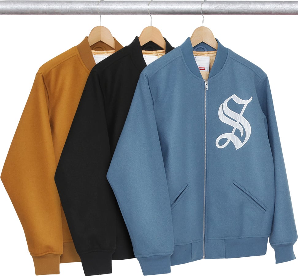 Old English Zip Varsity Jacket - fall winter 2016 - Supreme