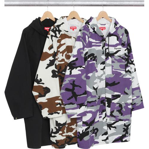 Supreme Twill Zip Parka for fall winter 16 season