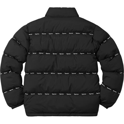 Logo Tape Puffy Jacket - fall winter 2016 - Supreme
