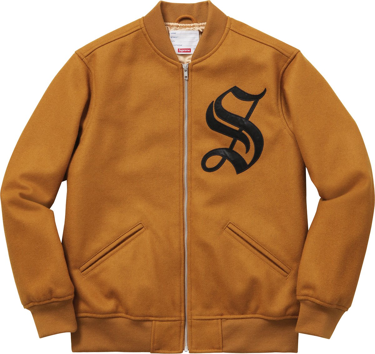 Old English Zip Varsity Jacket - fall winter 2016 - Supreme