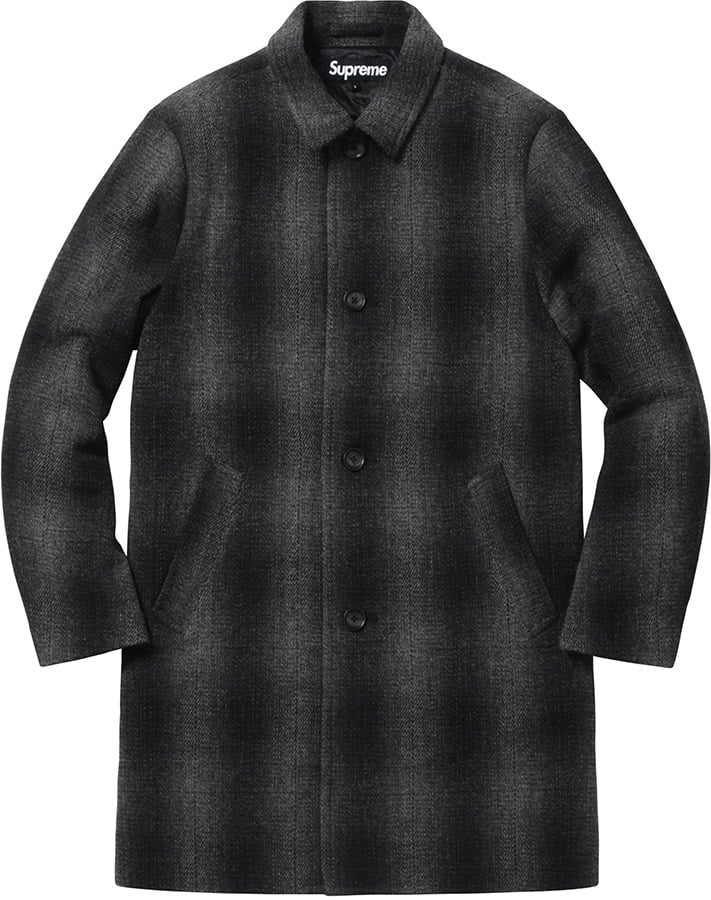 Shadow Plaid Wool Overcoat - fall winter 2016 - Supreme