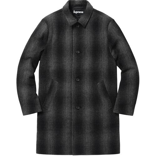 Details on Shadow Plaid Wool Overcoat None from fall winter 2016