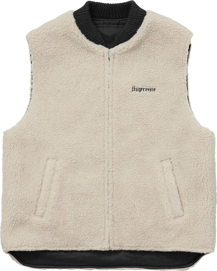 Sherpa Fleece Reversible Work Vest - fall winter 2016 - Supreme