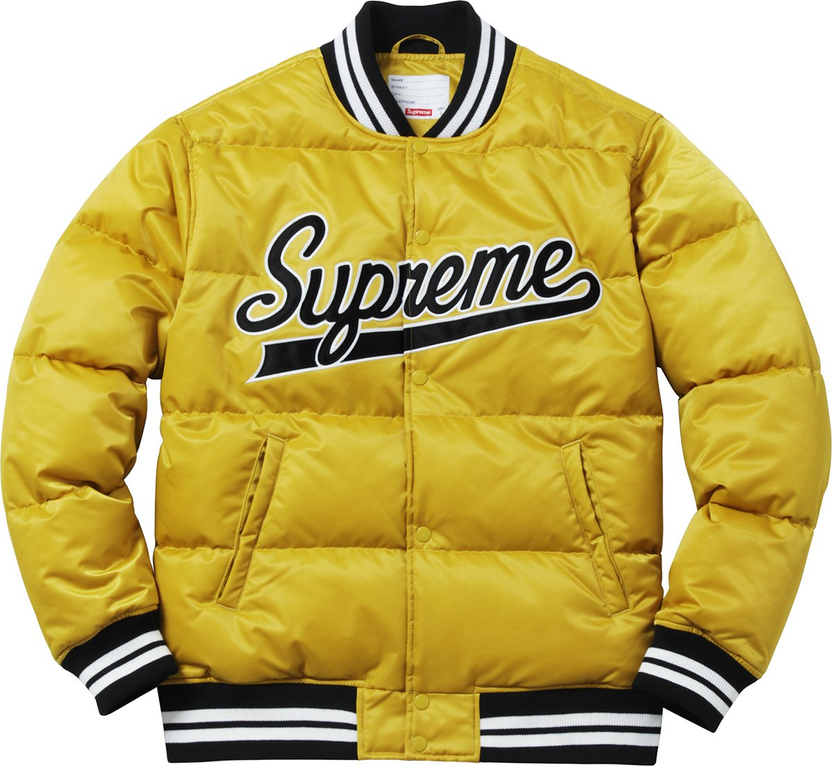 Script Varsity Puffy Jacket - fall winter 2016 - Supreme