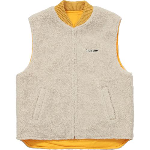 Details on Sherpa Fleece Reversible Work Vest None from fall winter 2016
