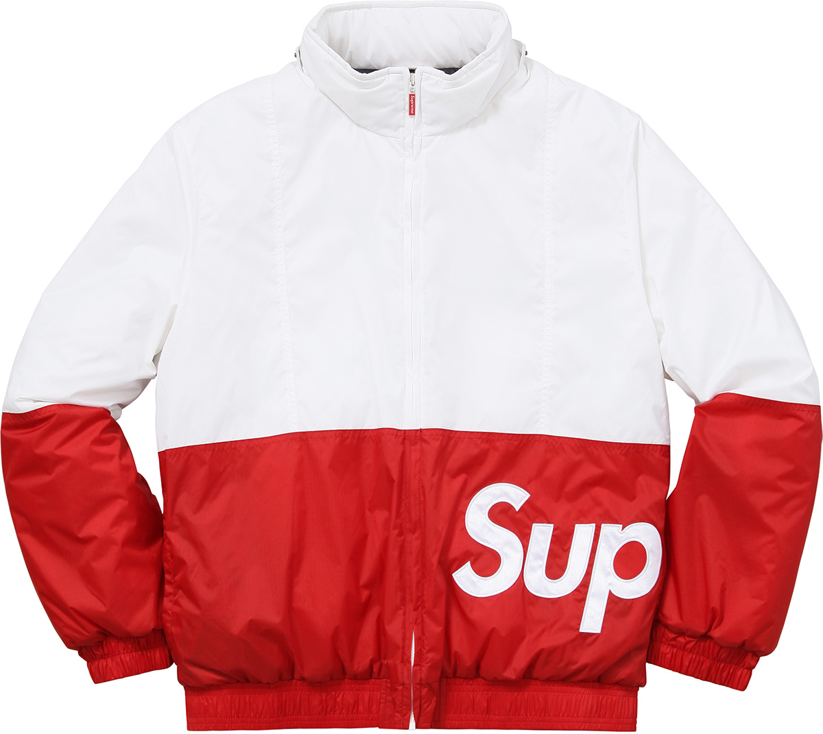 supreme sideline side logo parka