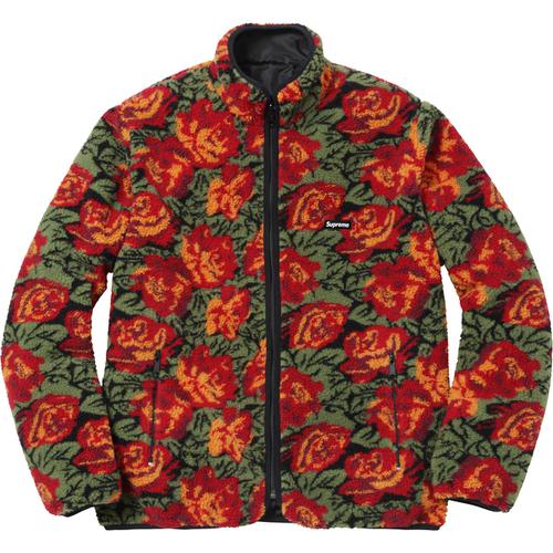 Details on Roses Sherpa Fleece Reversible Jacket None from fall winter 2016
