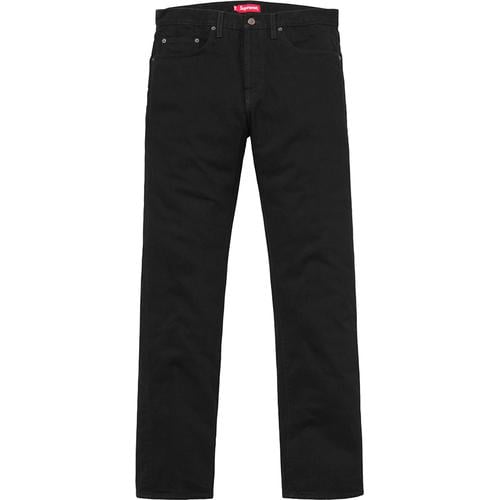 Supreme Black Slim Jeans for fall winter 16 season