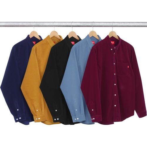 Supreme Corduroy Shirt for fall winter 16 season