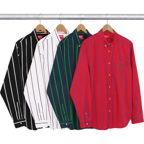 Supreme Printed Stripe Shirt for fall winter 16 season