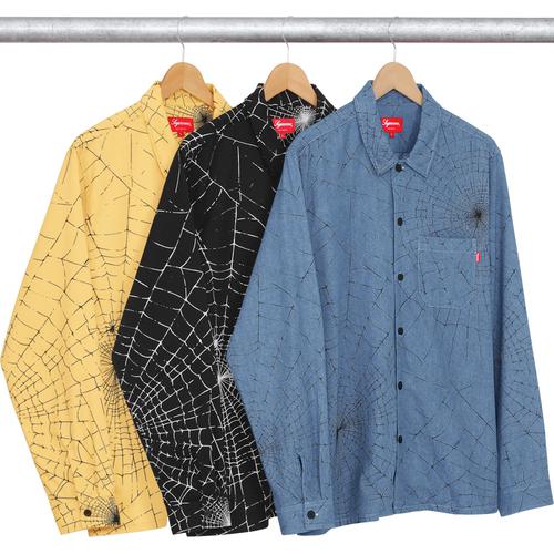 Supreme Spider Web Shirt for fall winter 16 season