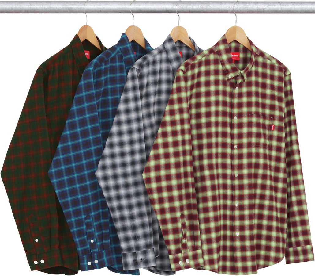 Mini Shadow Plaid Shirt - fall winter 2016 - Supreme