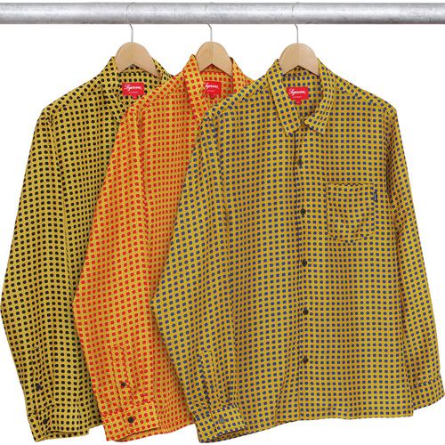 Supreme Cane Silk Shirt for fall winter 16 season