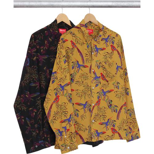 Supreme Birds Of Paradise Rayon Shirt for fall winter 16 season