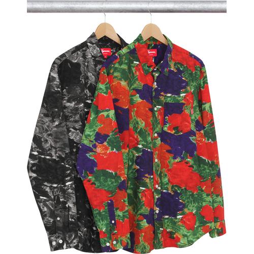 Supreme Brushed Floral Shirt for fall winter 16 season