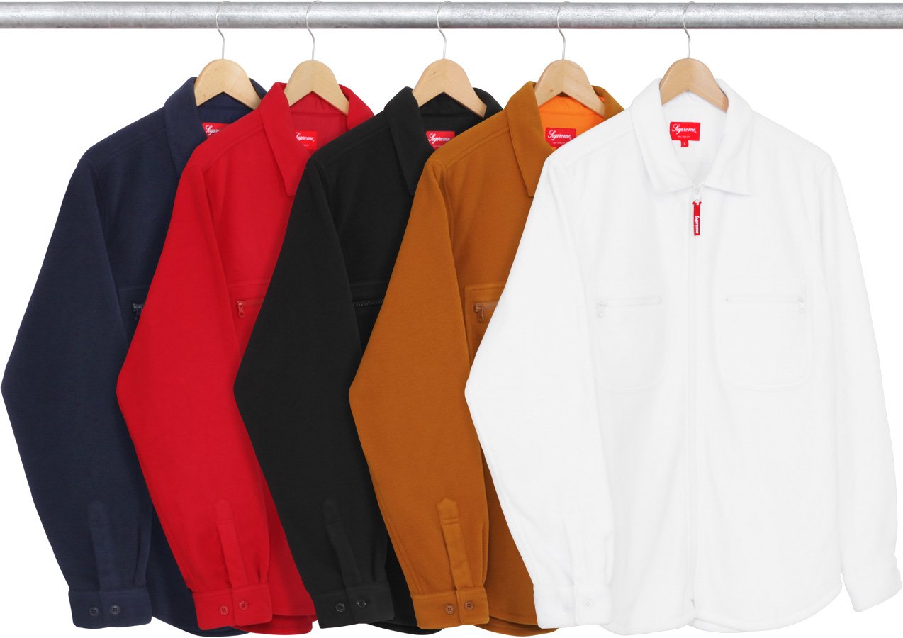 Polartec Fleece Zip Up Shirt - fall winter 2016 - Supreme