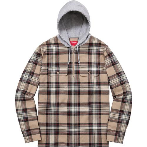 Details on Hooded Plaid Half Zip Shirt None from fall winter 2016