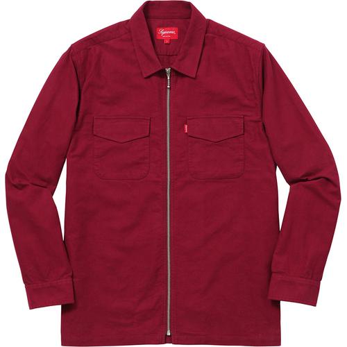 Details on Solid Flannel Zip Up Shirt None from fall winter
                                                    2016