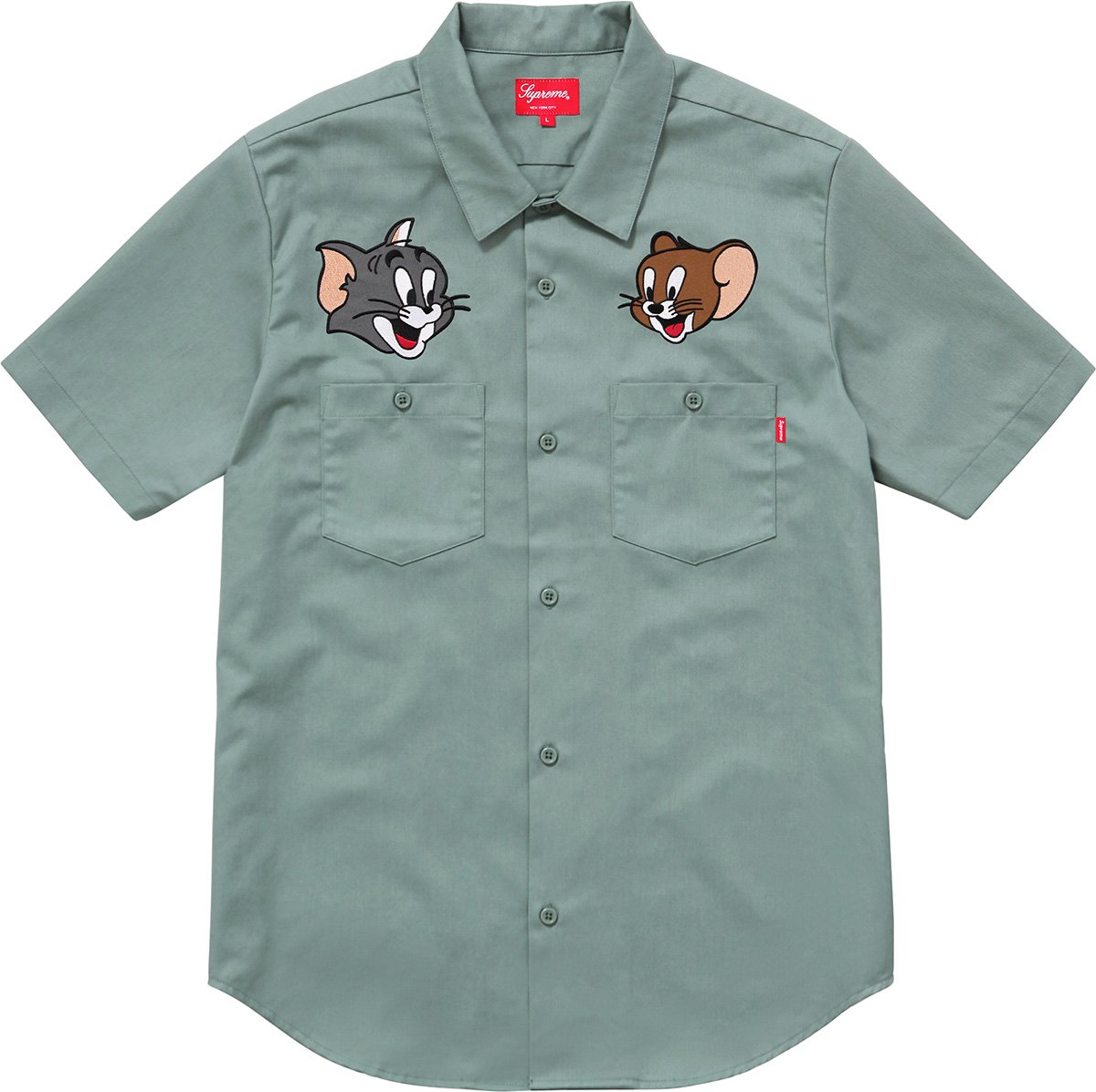 Supreme Tom & Jerry S/S Work Shirt | tradexautomotive.com