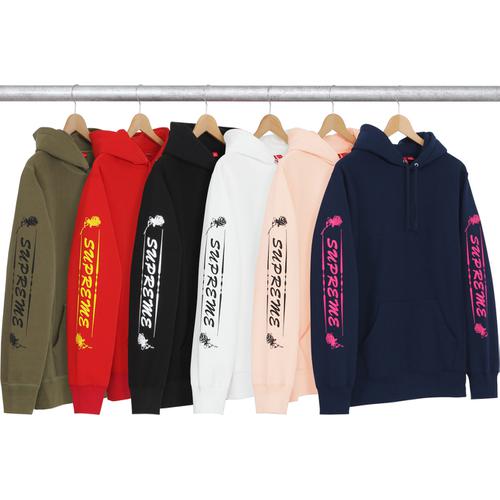 Supreme Rose Hooded Sweatshirt for fall winter 16 season