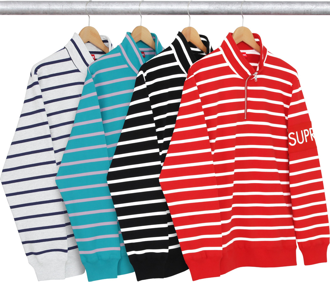 Supreme Striped Half Zip Sweater Cheap Sale, UP TO 54% OFF | www 