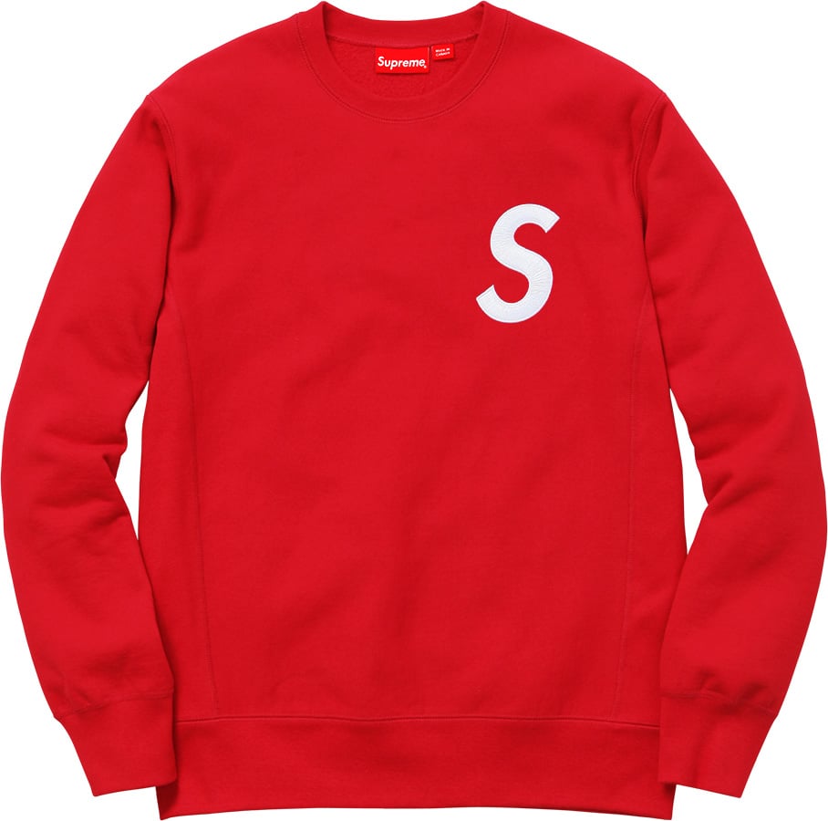 S Logo Crewneck - fall winter 2016 - Supreme