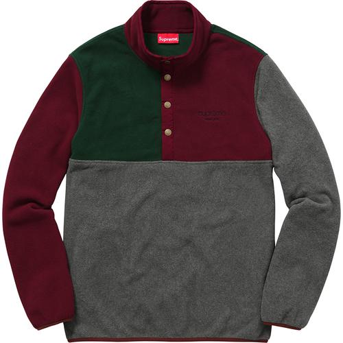 Supreme Polartec Fleece Color Blocked Half Snap (FW16)