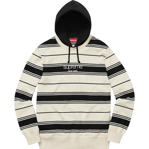 Details on Striped Hooded Crewneck None from fall winter
                                                    2016