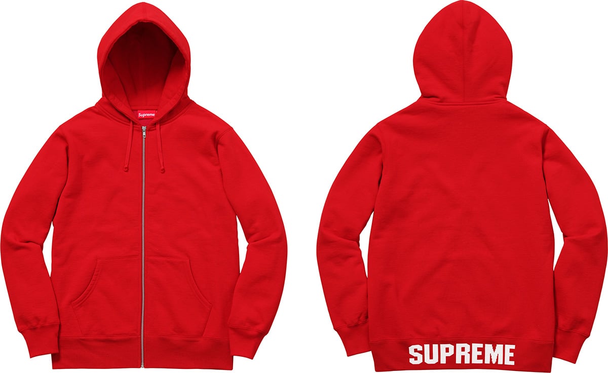 Rib Logo Zip Up Sweat - fall winter 2016 - Supreme