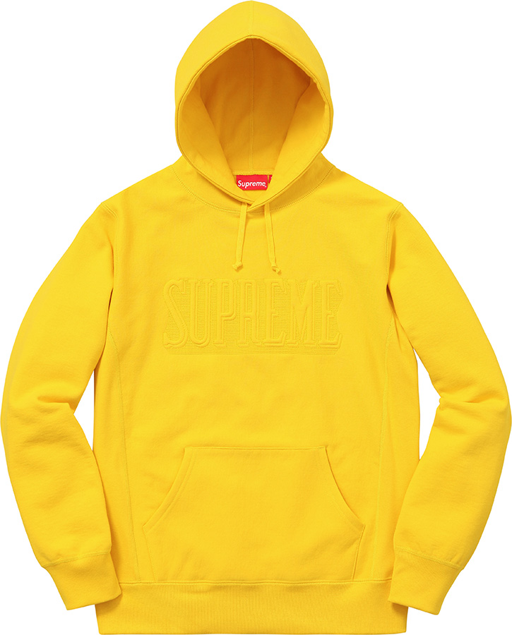 Embroidered Outline Hooded Sweatshirt - fall winter 2016 - Supreme