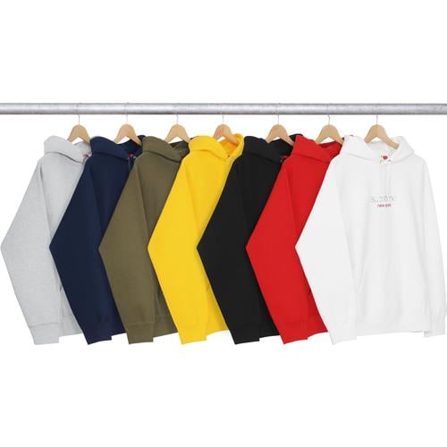 Supreme Chrome Classic Logo Hooded Sweatshirt for fall winter 16 season