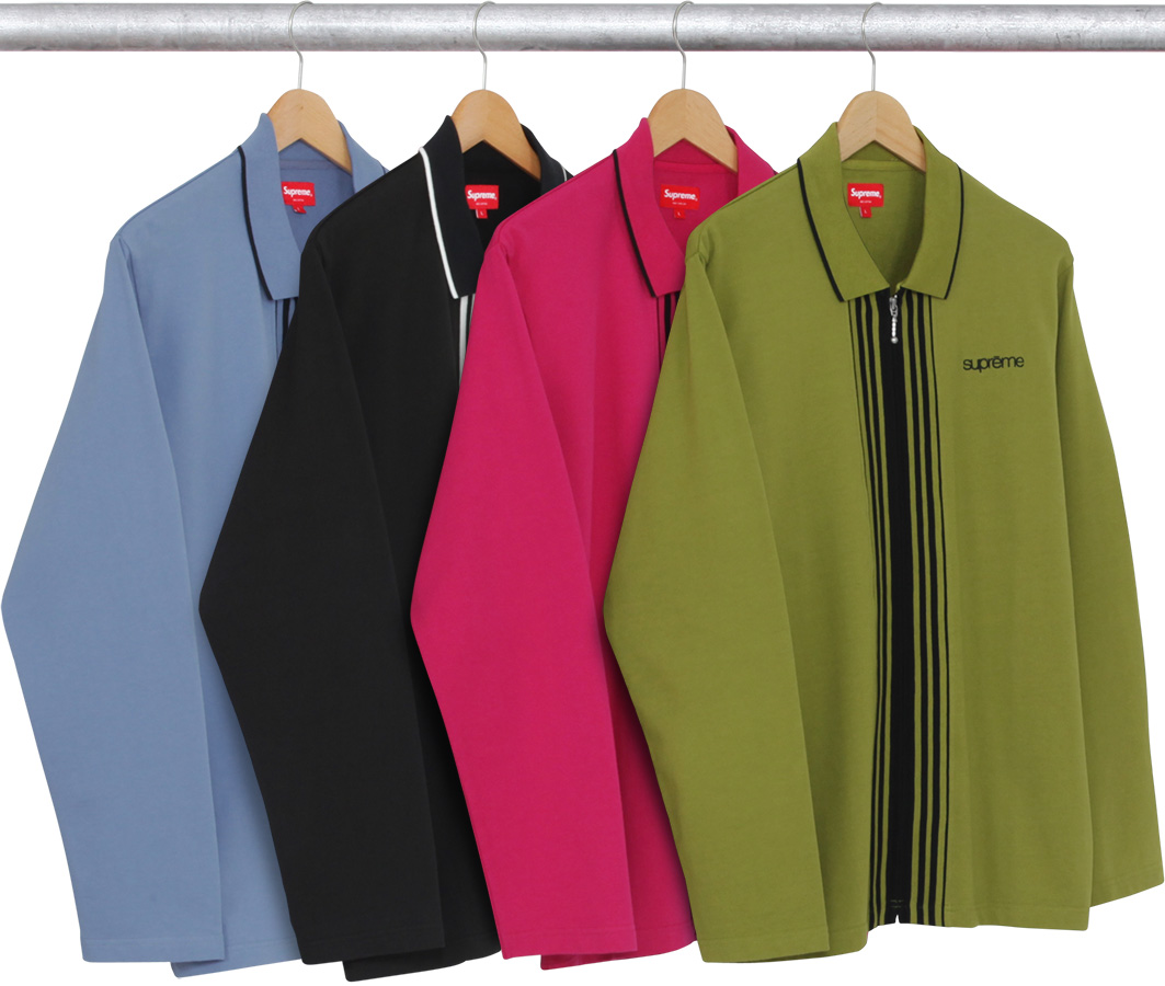 Vertical Zip Up L S Polo - fall winter 2016 - Supreme