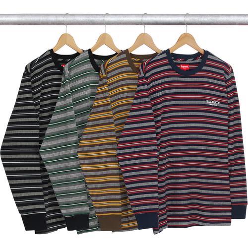 Supreme Ribbed Knit Stripe L S Top for fall winter 16 season