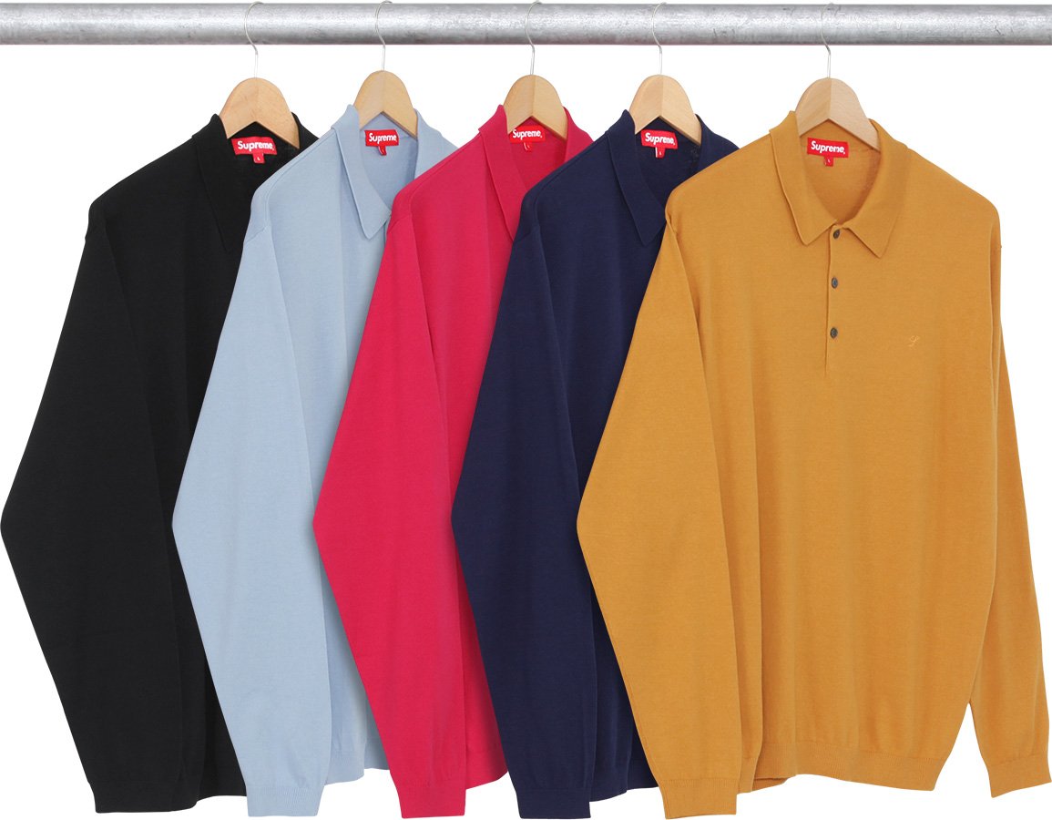 Knit L S Polo - fall winter 2016 - Supreme