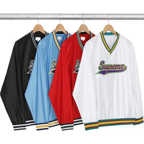 Supreme Baseball Warm Up Top for fall winter 16 season