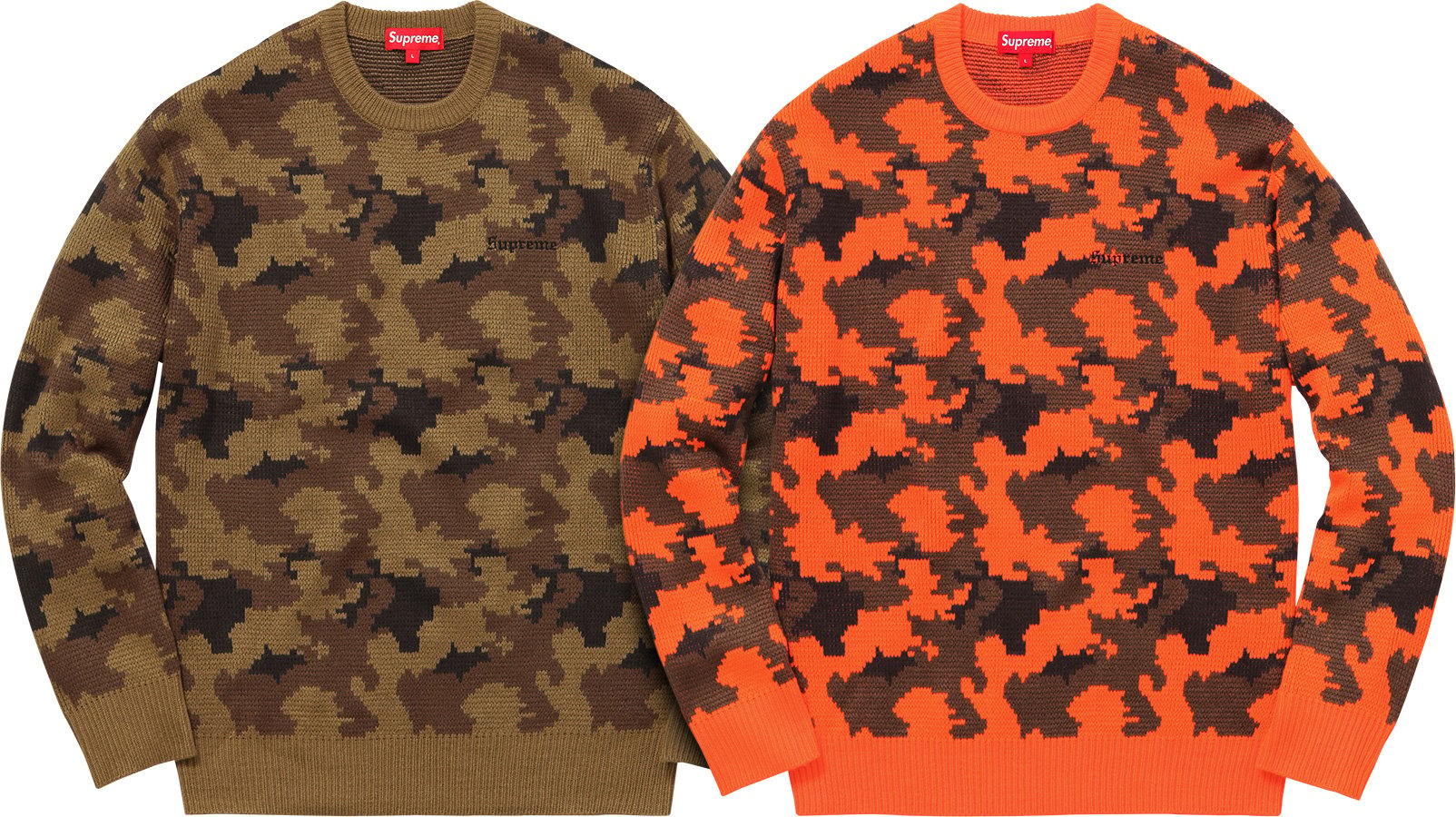 Camo Sweater - fall winter 2016 - Supreme