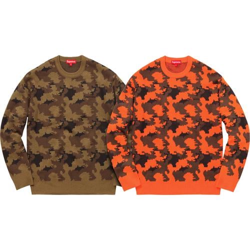 Supreme Camo Sweater for fall winter 16 season