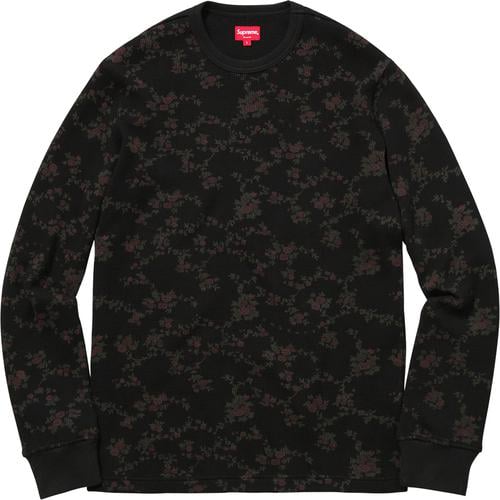 Supreme Floral Waffle Thermal for fall winter 16 season